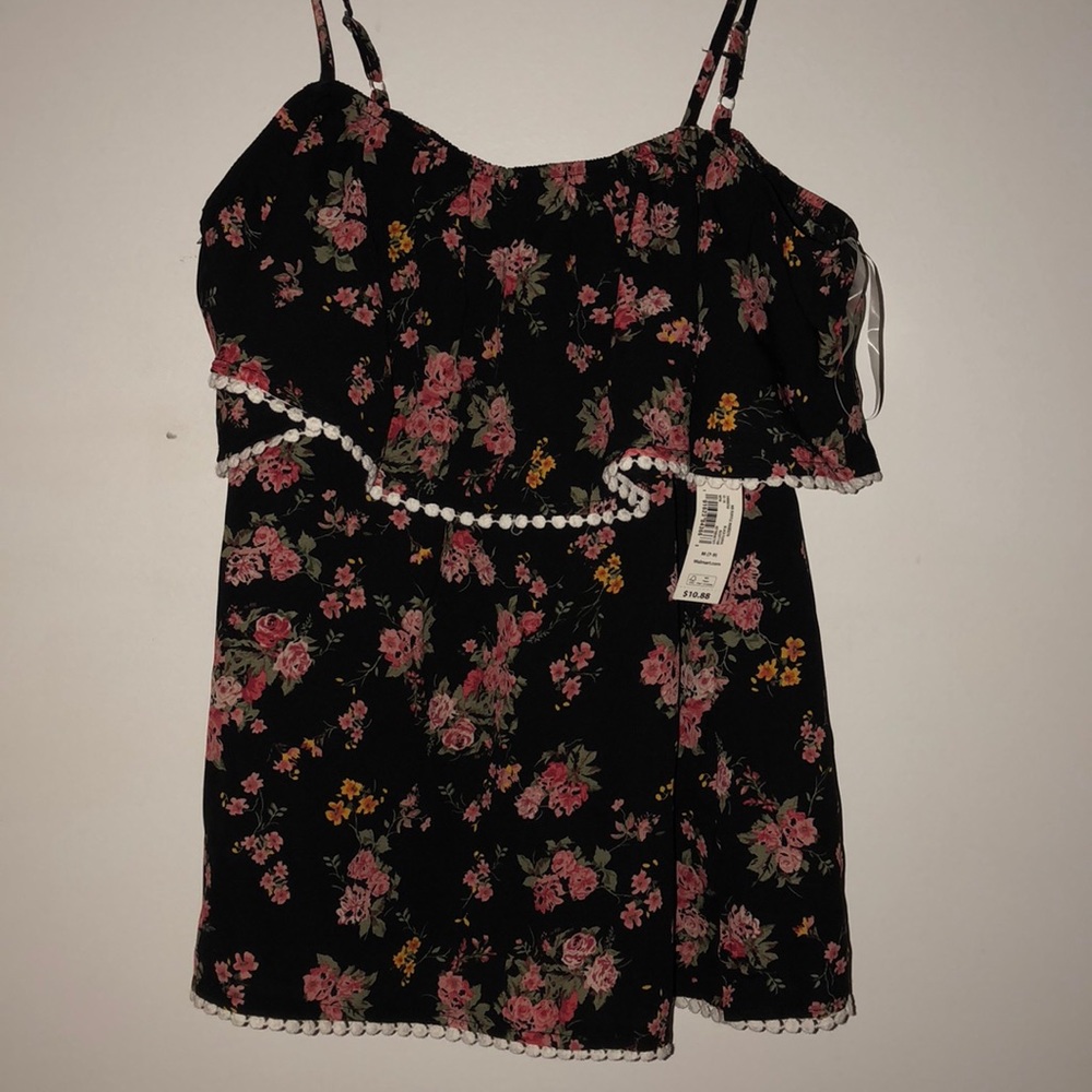 a floral off the shoulder blouse!